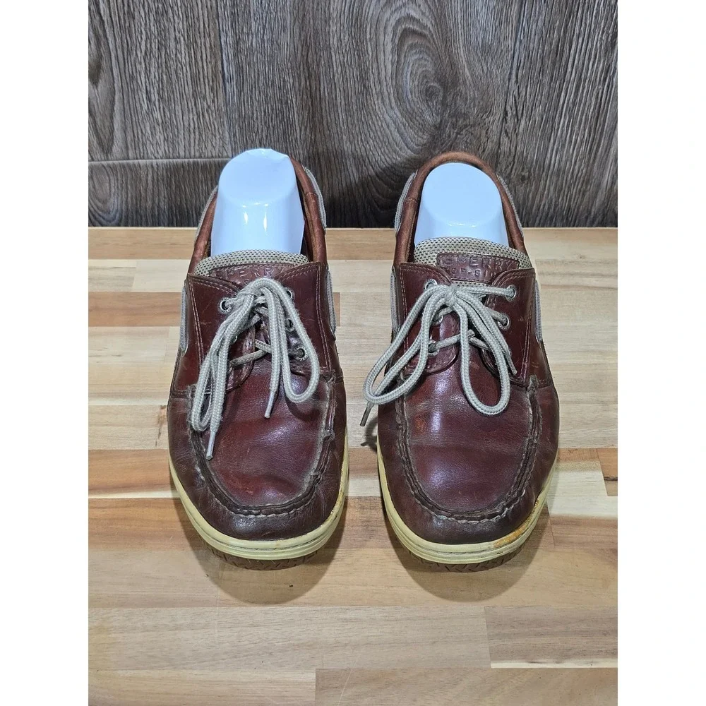 Sperry Men's Billfish 3-Eye Leather Boat Shoes Size‎ 11M Dark Tan 0799320 Casual